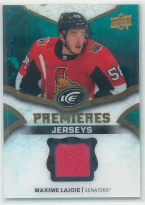 2018-19 UPPER DECK ICE - MAXIME LAJOIE #IPJ-ML ICE PREMIERES JERSEYS