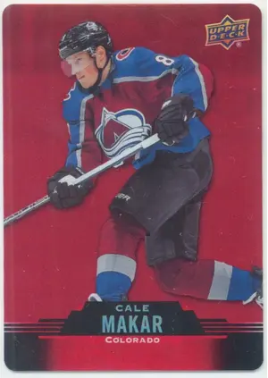 2020-21 TIM HORTONS - CALE MAKAR #DC-10 RED DIE CUT