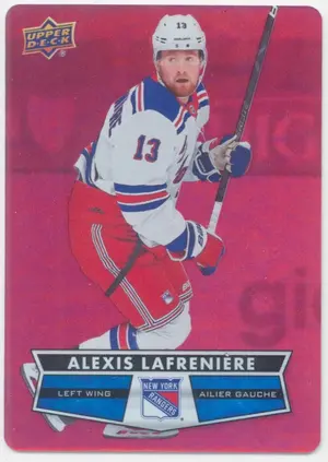 2021-22 TIM HORTONS - ALEXIS LAFRENIERE #DC-41 RED DIE CUTS