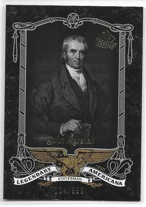 2007 SP Legendary Cuts Legendary Americana #LA-70 John Marshall (124/550)
