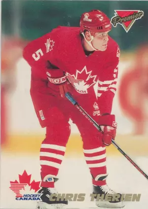1993-94 O-PEE-CHEE PREMIER - CHRIS THERIEN #9 TEAM CANADA