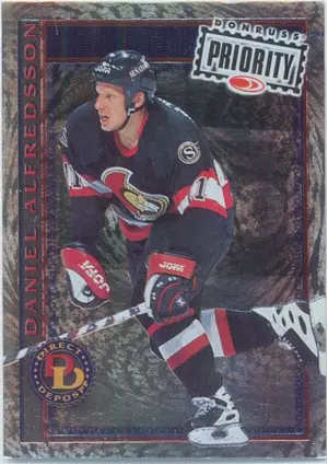 1997-98 DONRUSS PRIORITY - DANIEL ALFREDSSON #27 DIRECT DEPOSIT 994/3000