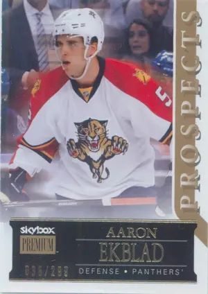 2014-15 FLEER SHOWCASE - AARON EKBLAD #45 SKYBOX PREMIUM 35/299