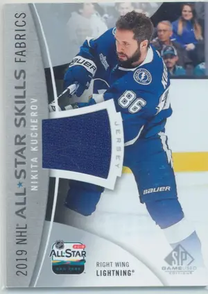 2019-20 SP GAME USED - NIKITA KUCHEROV #AS-NK ALL-STAR SKILLS FABRICS