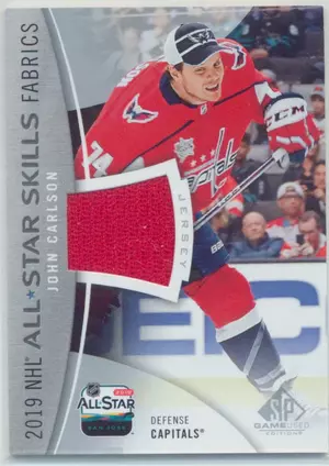 2019-20 SP GAME USED - JOHN CARLSON #AS-JC ALL-STAR SKILLS FABRICS