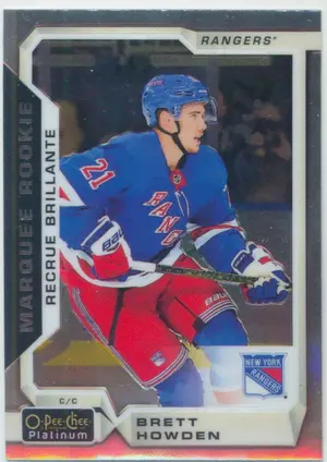 2018-19 O-PEE-CHEE PLATINUM - BRETT HOWDEN #185 MARQUEE ROOKIE
