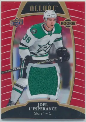 2019-20 ALLURE - JOEL L'ESPERANCE #76 RED RAINBOW JERSEY