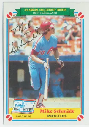 1983 Topps Drake's Big Hitters - Mike Schmidt #25