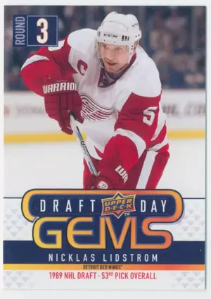 2009-10 UPPER DECK - NICKLAS LIDSTROM #GEM25 DRAFT DAY GEMS