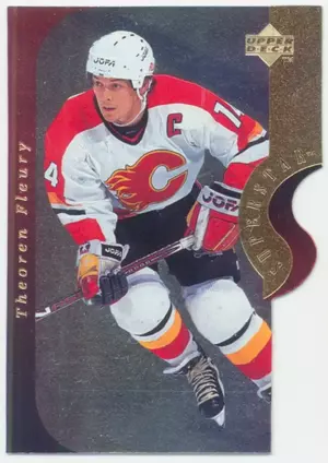 1996-97 UPPER DECK - THEOREN FLEURY #SS4A SUPERSTAR SHOWDOWN
