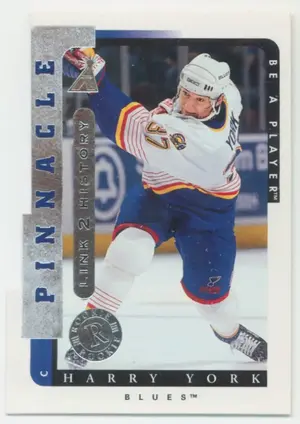 1996-97 PINNACLE BE A PLAYER - HARRY YORK #LTH-2A LINK 2 HISTORY