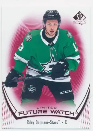 2021-22 SP AUTHENTIC - RILEY DAMIANI #167 FUTURE WATCH LIMITED RED