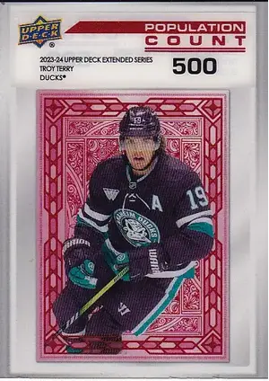2023-24 Upper Deck Population Count 500 PC-83 Troy Terry