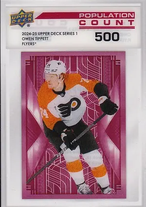 2024-25 Upper Deck Population Count 500 PC-2 Owen Tippett