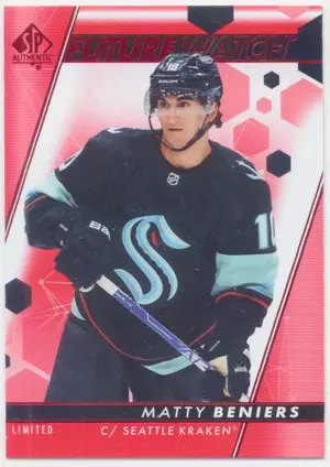 2022-23 SP AUTHENTIC - MATTY BENIERS #200 FUTURE WATCH LIMITED RED