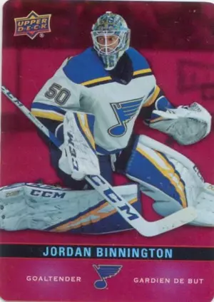 2019-20 TIM HORTONS - JORDAN BINNINGTON #DC-4 RED DIE CUTS