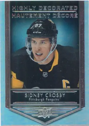 2019-20 TIM HORTONS - SIDNEY CROSBY #HD-1 HIGHLY DECORATED