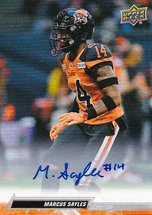 2023 Upper Deck CFL Autographs 22 Marcus Sayles