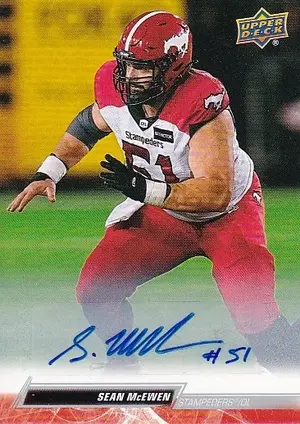 2023 Upper Deck CFL Autographs 7 Sean McEwen