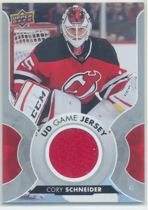 2017-18 UPPER DECK - CORY SCHNEIDER #GJ-CS GAME JERSEY
