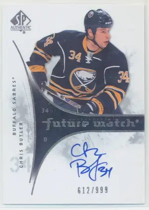 2009-10 SP AUTHENTIC - CHRIS BUTLER #218 FUTURE WATCH 612/999