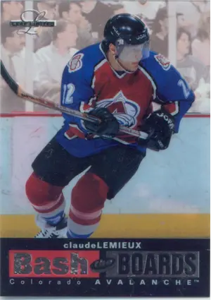 1996-97 LEAF LIMITED - CLAUDE LEMIEUX #6 BASH THE BOARDS 2704/3500