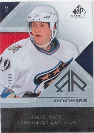 2007-08 SP GAME USED - JAMIE HUNT #102 AUTHENTIC ROOKIES 370/999