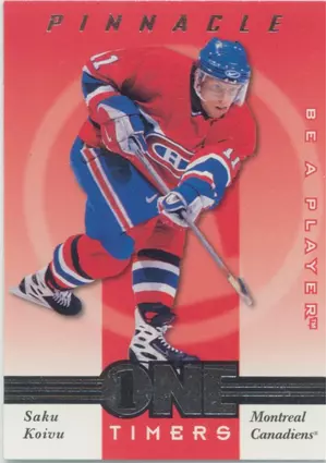 1997-98 BE A PLAYER - SAKU KOIVU #14 ONE TIMERS