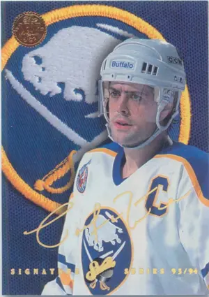1993-94 LEAF - PAT LAFONTAINE #3 STUDIO SIGNATURE