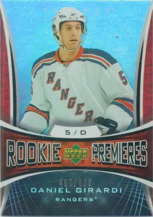 2007-08 TRILOGY - DANIEL GIRARDI #164 ROOKIE 490/999