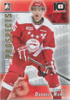 2013-14 HEROES AND PROSPECTS - DARNELL NURSE #T-38 10TH ANNIVERSARY TRIBUTE