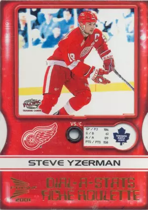 2000-01 McDONALD'S - STEVE YZERMAN #2 DIAL-A-STATS