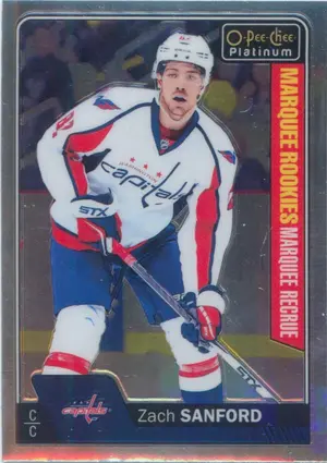 2016-17 O-PEE-CHEE PLATINUM - ZACH SANFORD #198 MARQUEE ROOKIE
