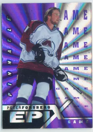 1997-98 PINNACLE - PETER FORSBERG #E14 EPIX GAME PURPLE⚠️