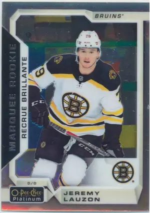 2018-19 O-PEE-CHEE PLATINUM - JEREMY LAUZON #174 ROOKIE