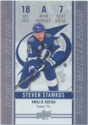 2018-19 TIM HORTONS - STEVEN STAMKOS #GDA-7 GAME DAY ACTION