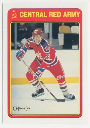 1990-91 O-PEE-CHEE - IGOR MALYKHIN #15R CENTRAL RED ARMY