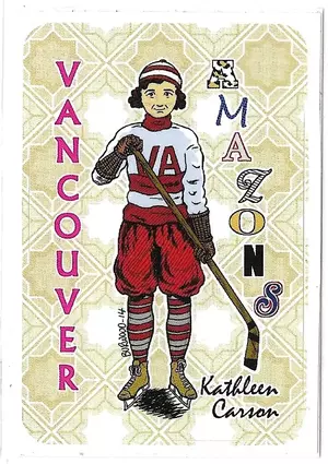 Kathleen Carson (Vancouver Amazons) Hockey Sticker
