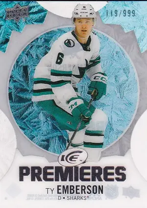 2023-24 Upper Deck Ice 171 Ty Emberson 119/999 Rookie Card