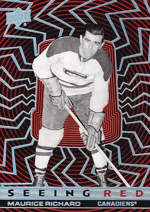 2023-24 Upper Deck Seeing Red Silver Spectrum SR-85 Maurice Richard