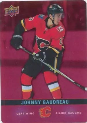 2019-20 TIM HORTONS - JOHNNY GAUDREAU #DC-5 RED DIE CUTS