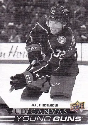 2022-23 Upper Deck Canvas Black & White (Young Guns) C-109 Jake Chritiansen