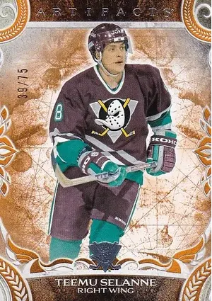 2024-25 Artifacts Orange 165 Teemu Selanne 39/75