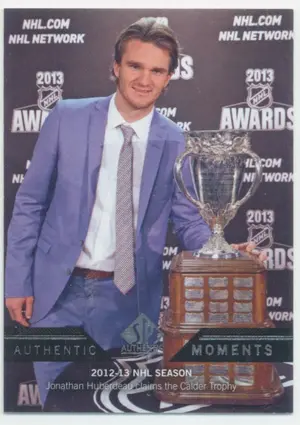 2013-14 SP AUTHENTIC - JONATHAN HUBERDEAU #169 AUTHENTIC MOMENTS