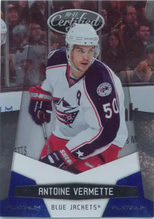 2010-11 CERTIFIED - ANTOINE VERMETTE #45 PLATINUM BLUE 108/250