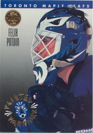 1993-94 LEAF - FELIX POTVIN #1 PAINTED WARRIORS