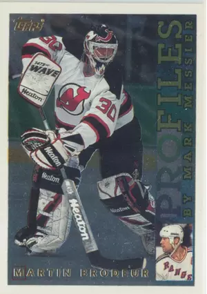 1995-96 TOPPS - MARTIN BRODEUR #PF-6 PROFILES
