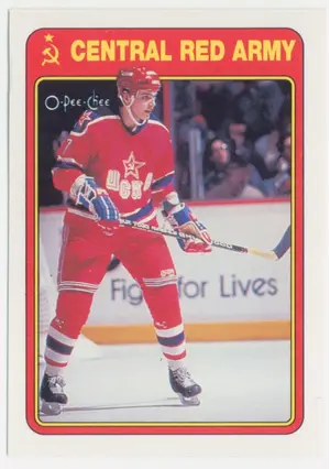 1990-91 O-PEE-CHEE - VLADIMIR MALAKHOV #2R CENTRAL RED ARMY