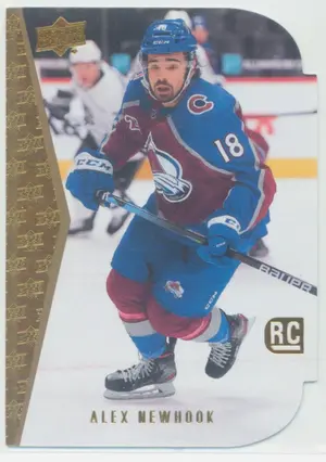 2021-22 UPPER DECK - ALEX NEWHOOK #RDT-4 ROOKIE TRIBUTE DIE CUT