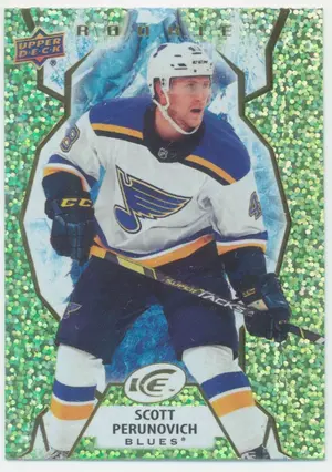 2021-22 UPPER DECK ICE - SCOTT PERUNOVICH #118 ROOKIE GREEN